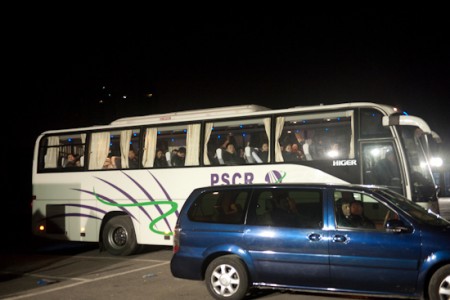 buses at the prada show beijing